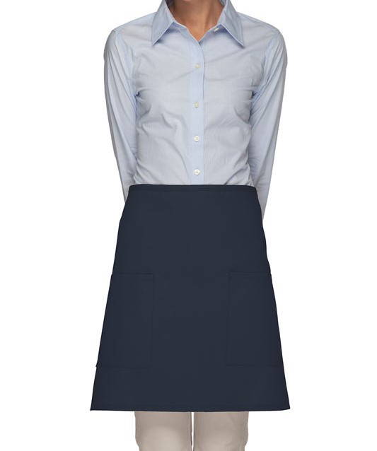 Adult Navy Blue Mid Length Waist Aprons